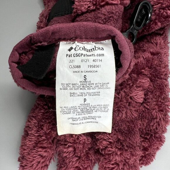 Columbia Fleece Gloves Women's Size Small Winter Thermal Insualted Outdoor Glove - Picture 7 of 7
